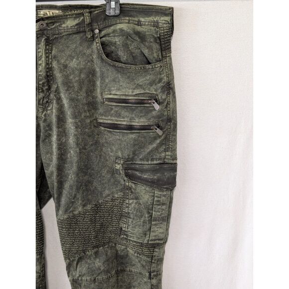 Jordan Craig Aaron Legacy Edition Green Embellished Jeans Men's Size 42x32 - Picture 6 of 15